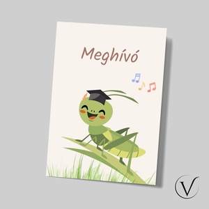 Kinyitható ballagási meghívó óvodásoknak � tücsök - otthon & életmód - papír, írószer - meghívó - ballagási meghívó - Meska.hu