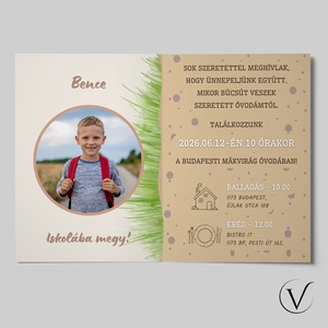 Kinyitható ballagási meghívó óvodásoknak - kisvakond - otthon & életmód - papír, írószer - meghívó - ballagási meghívó - Meska.hu