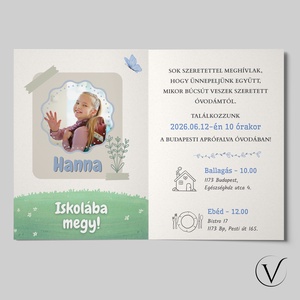 Kinyitható pillangós ballagási meghívó óvodásoknak - otthon & életmód - papír, írószer - meghívó - ballagási meghívó - Meska.hu