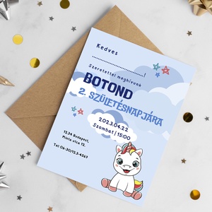 Születésnapi meghívó, Otthon & Életmód, Papír, írószer, Meghívó, Ajándékozás kellékei, Fotó, grafika, rajz, illusztráció, MESKA