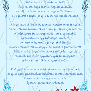 Névre szóló levél, oklevél és boríték a Mikulástól - karácsony - mikulás - mikulás ajándékok - Meska.hu