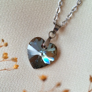 Swarovski medál acél nyakláncon - Meska.hu