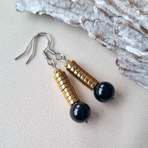 Onix fülbevaló, Ékszer, Fülbevaló, Lógó fülbevaló, Ékszerkészítés, MESKA