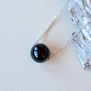 Nemesacél onix nyaklánc - Meska.hu