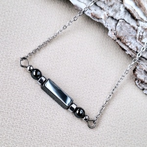 Hematit nyaklánc acél - Meska.hu