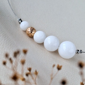 Ásvány nyaklánc, Ékszer, Nyaklánc, Gyöngyös nyaklánc, Ékszerkészítés, MESKA