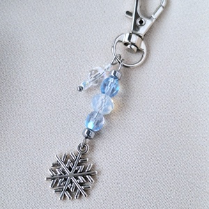 Kulcstartó hópehellyel, Táska & Tok, Kulcstartó & Táskadísz, Táskadísz, Ékszerkészítés, MESKA
