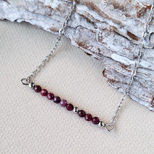 Rubin nyaklánc, Ékszer, Nyaklánc, Bogyós nyaklánc, , MESKA