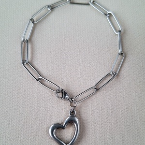 Nemesacél karlánc, Ékszer, Karkötő, Karkötő medállal, Ékszerkészítés, MESKA