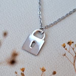 Nemesacél medálos nyaklánc, Ékszer, Nyaklánc, Medál, Ékszerkészítés, MESKA