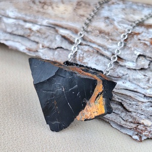 Ónix medál acél nyaklánccal, Ékszer, Nyaklánc, Medál, Ékszerkészítés, MESKA