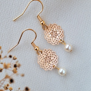 Mandala fülbevaló - Meska.hu