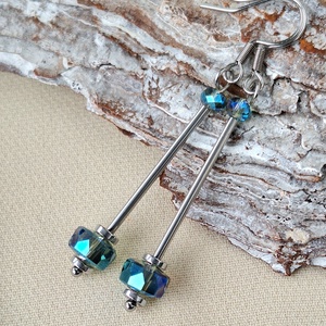 Nemesacél fülbevaló - Meska.hu