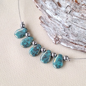 Üveggyöngy nyaklánc - Meska.hu