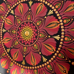 Belső Erő Mandala - művészet - festmény - akril - Meska.hu