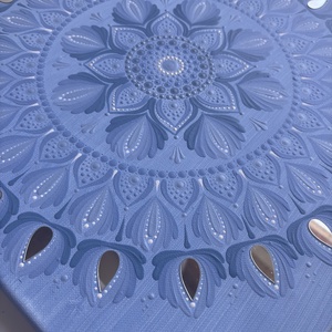 Kék Mandala - művészet - festmény - akril - Meska.hu