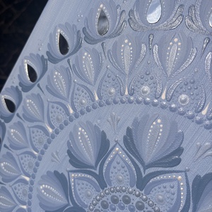 Kék Mandala - művészet - festmény - akril - Meska.hu