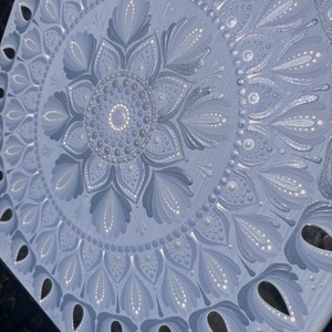 Kék Mandala - művészet - festmény - akril - Meska.hu