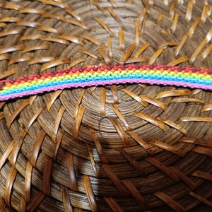 Szivárvány karkötő , Ékszer, Karkötő, Fonott karkötő, Csomózás, MESKA