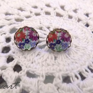 Kalocsai mintás fülbevaló - Meska.hu