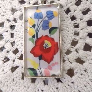 XXL-es kalocsai mintás nyaklánc -  - Meska.hu