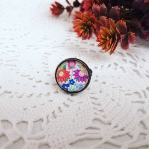 Kalocsai mintás gyűrű - Meska.hu