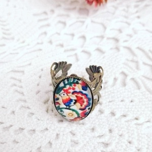 Rábaközi mintás gyűrű - Meska.hu