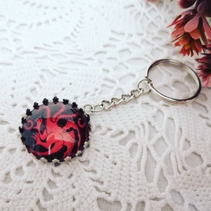 Trónok harca - Targaryen-ház címere - táska & tok - kulcstartó & táskadísz - kulcstartó - Meska.hu