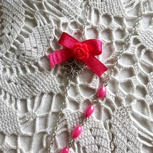 Pink frissesség - ékszer - nyaklánc - hosszú nyaklánc - Meska.hu