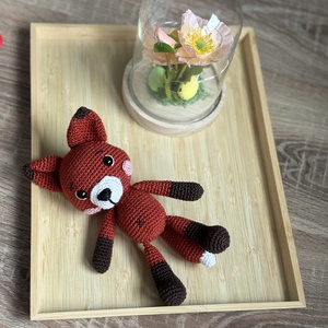 Barnabás, a Róka, Játék & Sport, Plüssállat & Játékfigura, Más figura, Horgolás,  Amigurumi technikával, kézzel készített horgolt játék. Bababarát, nyálálló (nem oldódik ki belőle ..., MESKA