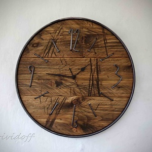 industriál falióra 9 - otthon & életmód - dekoráció - fali és függő dekoráció - falióra & óra - Meska.hu