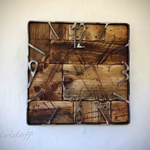 industriál falióra RAW - otthon & életmód - dekoráció - fali és függő dekoráció - falióra & óra - Meska.hu