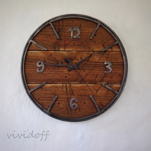 industriál falióra 13/A - otthon & életmód - dekoráció - fali és függő dekoráció - falióra & óra - Meska.hu