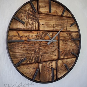 industriál falióra 4 - otthon & életmód - dekoráció - fali és függő dekoráció - falióra & óra - Meska.hu