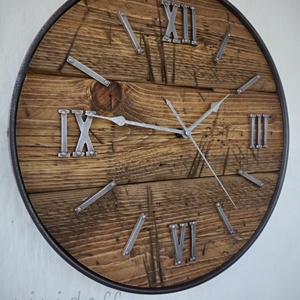 industriál falióra 8 Lite R - otthon & életmód - dekoráció - fali és függő dekoráció - falióra & óra - Meska.hu