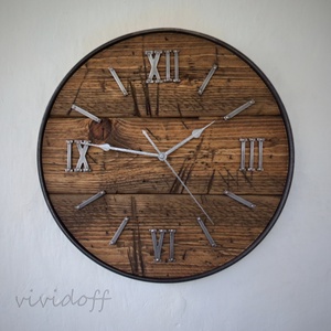 industriál falióra 8 Lite R - otthon & életmód - dekoráció - fali és függő dekoráció - falióra & óra - Meska.hu