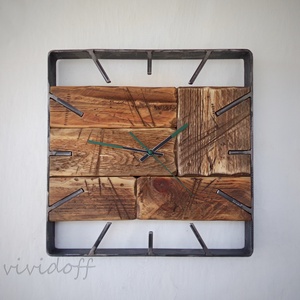 industriál falióra 15 N - otthon & életmód - dekoráció - fali és függő dekoráció - falióra & óra - Meska.hu