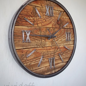 industriál falióra 8R - otthon & életmód - dekoráció - fali és függő dekoráció - falióra & óra - Meska.hu