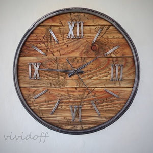 industriál falióra 8R - otthon & életmód - dekoráció - fali és függő dekoráció - falióra & óra - Meska.hu