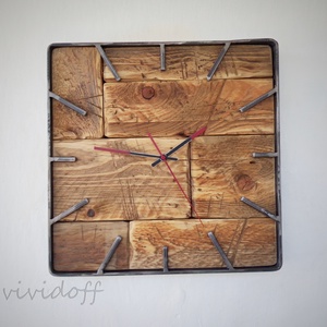 industriál falióra 5 - otthon & életmód - dekoráció - fali és függő dekoráció - falióra & óra - Meska.hu