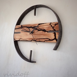 industriál falióra bükk F1 -4 - Meska.hu