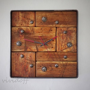 industriál falióra 7/N - otthon & életmód - dekoráció - fali és függő dekoráció - falióra & óra - Meska.hu