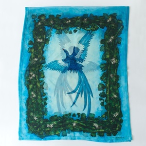 Női, vékony, tavaszi-nyári kendő � A Szabadság Kék Madara - ruha & divat - sál, sapka, kendő - kendő - Meska.hu