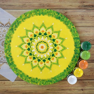 Mandala  40 cm-es, festenivaló, domborműves alap  Csipkevirág - diy (csináld magad) - egységcsomag - Meska.hu