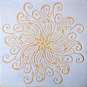 Mandala  40 cm-es, festenivaló, domborműves alap  Hullámok - diy (csináld magad) - egységcsomag - Meska.hu