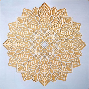 Mandala  40 cm-es, festenivaló, domborműves alap  Tűzvirág - diy (csináld magad) - egységcsomag - Meska.hu