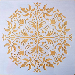 Mandala  40 cm-es, festenivaló, domborműves alap  Virágmező - diy (csináld magad) - egységcsomag - Meska.hu