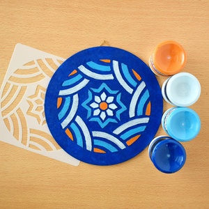 Mandala  18 cm-es, festenivaló, domborműves alap  Hullámvirág - diy (csináld magad) - egységcsomag - Meska.hu