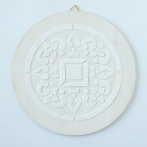 Mandala  18 cm-es, festenivaló, domborműves alap  Virágos geometria - diy (csináld magad) - egységcsomag - Meska.hu