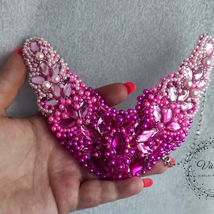 203. Flamingo sparkle - ékszer - nyaklánc - statement nyaklánc - Meska.hu